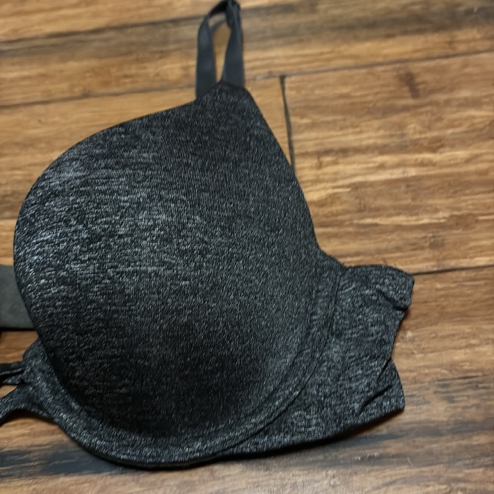 Victoria’s Secret Perfect Shape Push Up Bra 32A Grayish Black - Picture 3 of 6